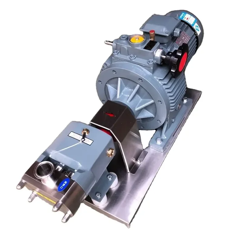 4KW Jam Sauce Stainless Steel 304 316L Food Grade High Viscosity Sanitary Vertical Rotor Lobe Pump