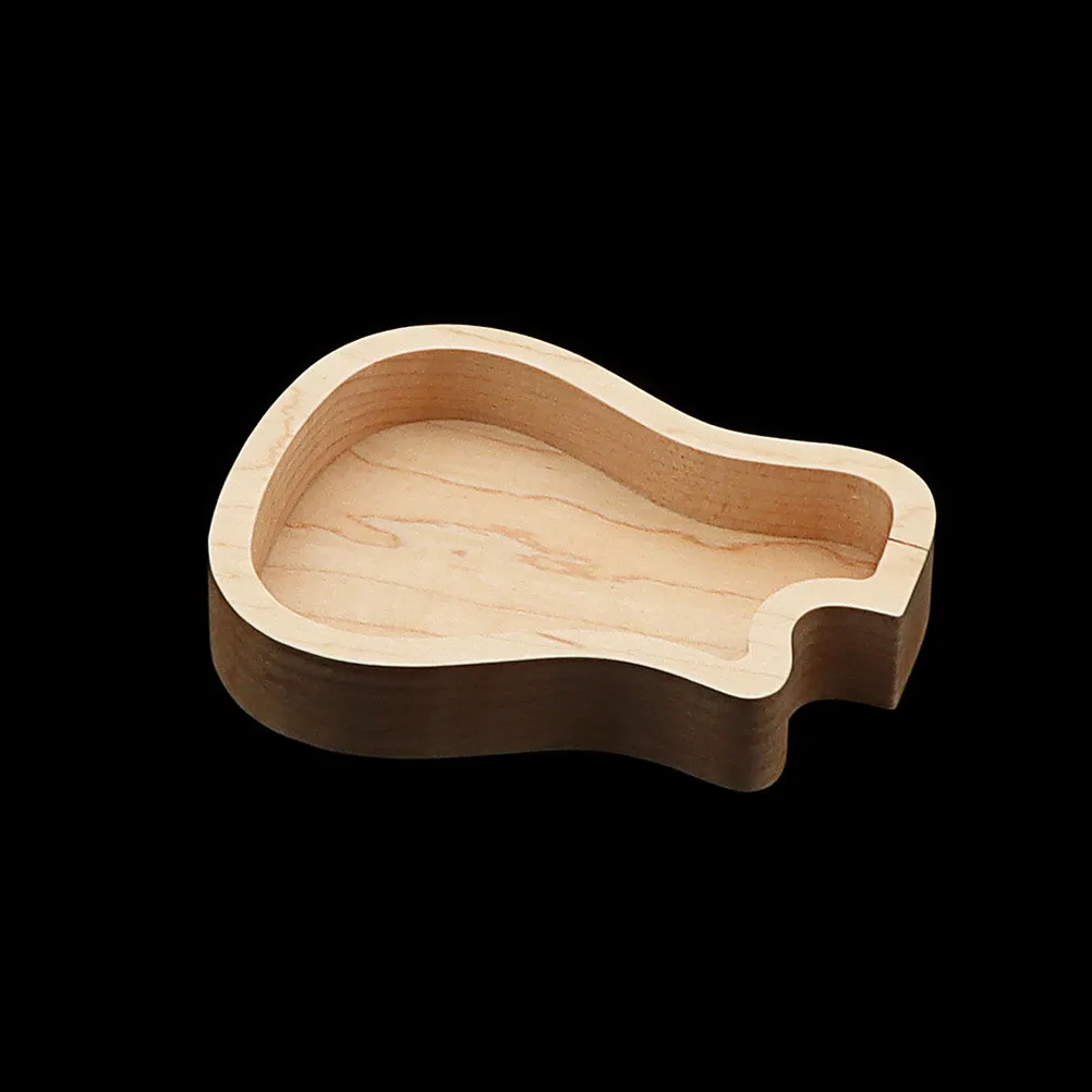 

Деревянный футляр для гитарных медиаторов с гладкой полированной поверхностью из натурального дерева, защищающий медиаторы, портативный, легкий дизайн для акустических гитар