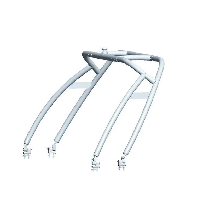 Yacht Vessel Front facing water tower water ski rack