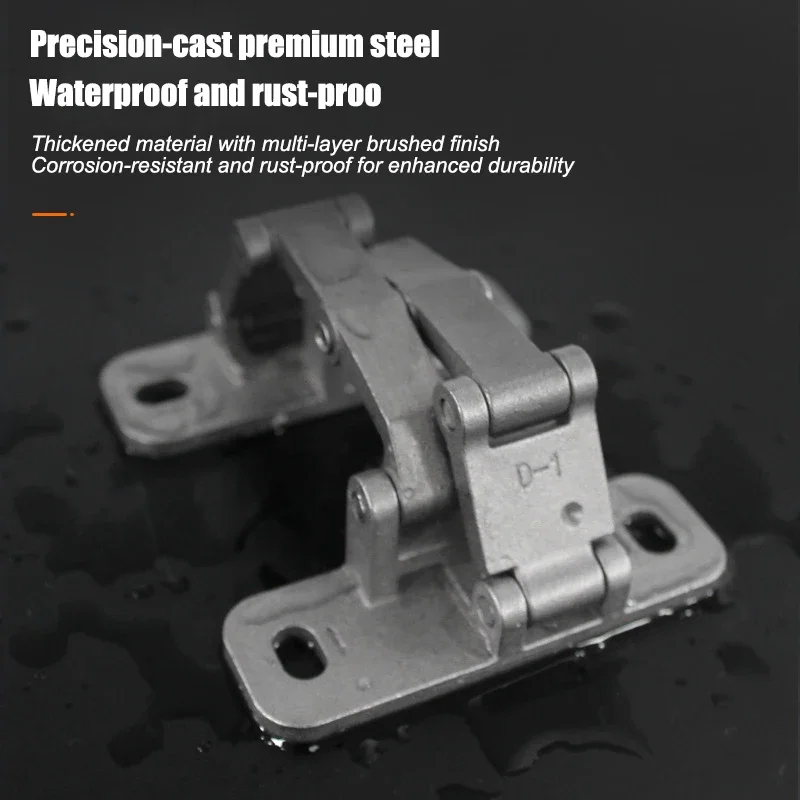 

Сверхмощная дверная петля, складная петля из нержавеющей стали, многофункциональная дверная фурнитура с большим отверстием, 1 шт., невидимая каменная дверная петля