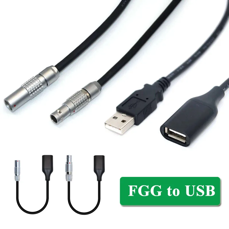 Compatible with REMO FGG PHG 00B 0B 1B 4Pin Aviation Plug Socket to USB Adapter FGG 4 Core to USB2.0 Male Female Connector Cable