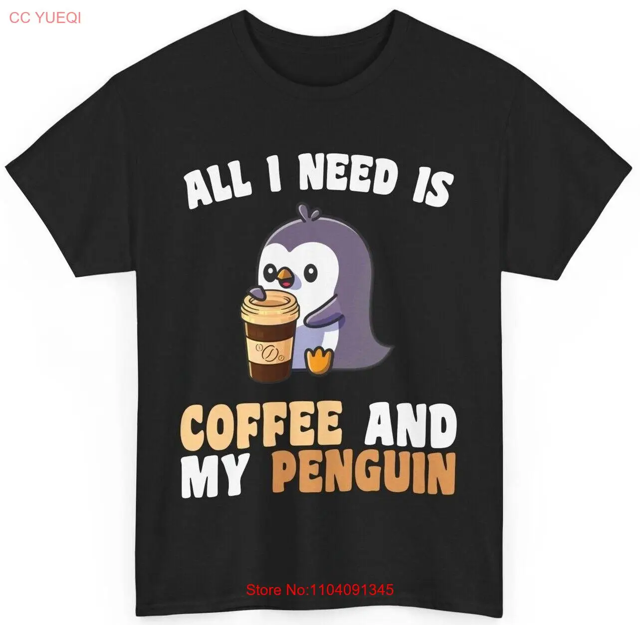 Penguin Shirt, All I Need Is Coffee and My Penguin Birds Animals Lovers T-shirt