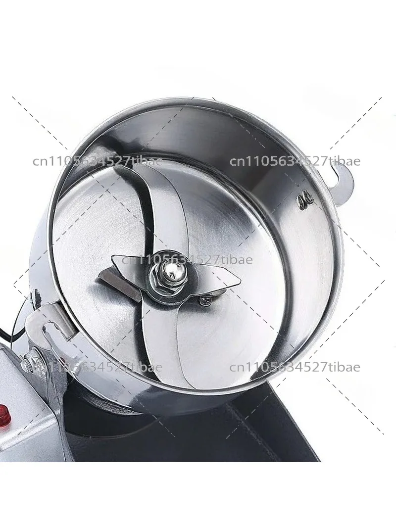 800g Stainless Steel Grain Crusher, Electric Grinder, Household Flour Mill, Fine Powder Machine