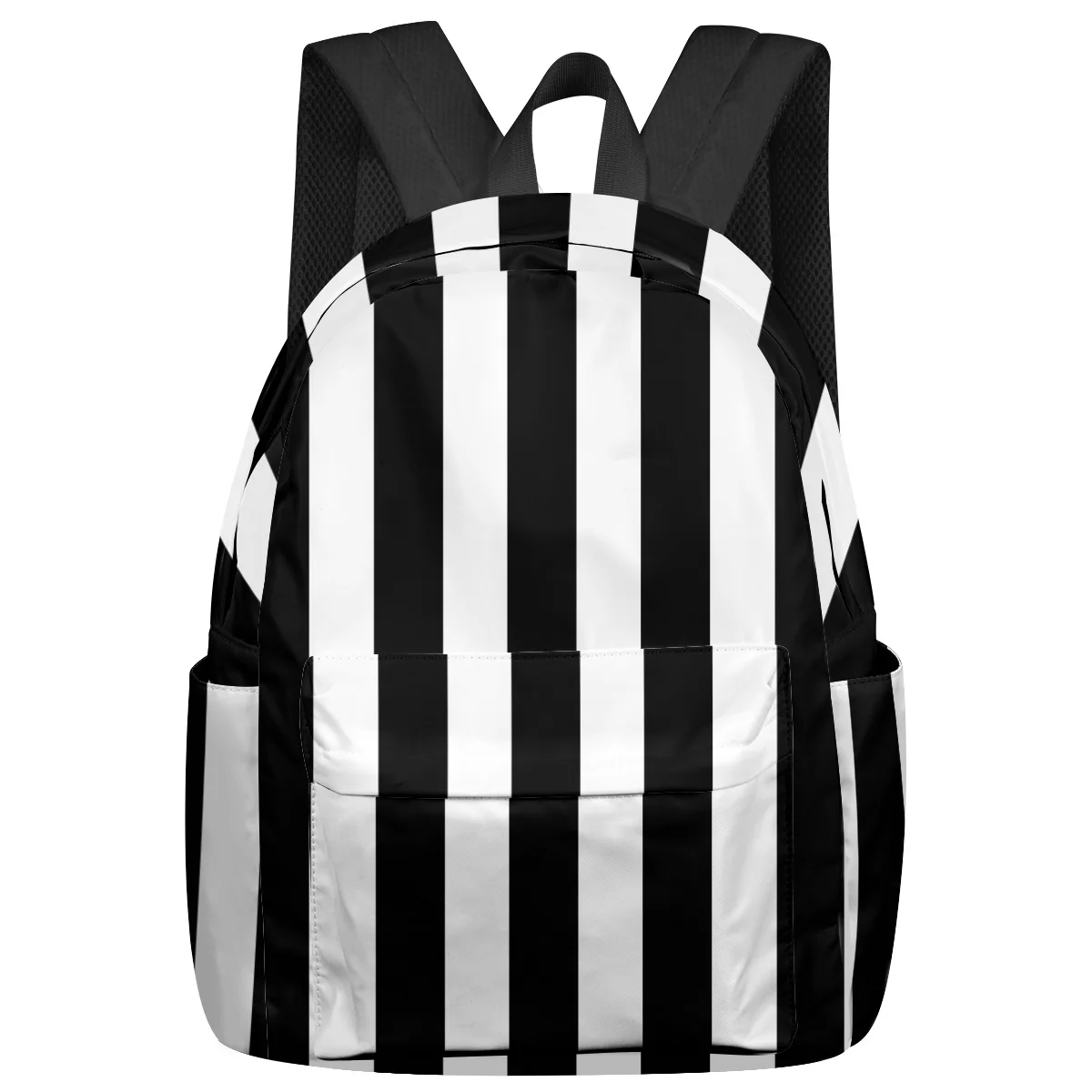 

Simple Black And White Stripes Feminina Backpacks Teenagers Student School Bags Laptop Backpack Men Women Female Travel Mochila