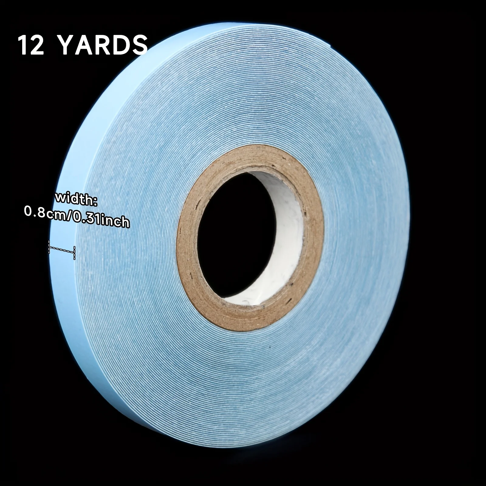 12 Yards/Rolle Haarsystem-Klebeband für Haarverlängerungen, kein Glanz, doppelseitiges Klebeband für Lace-Front-Perücken, Ersatzband – Detail 5