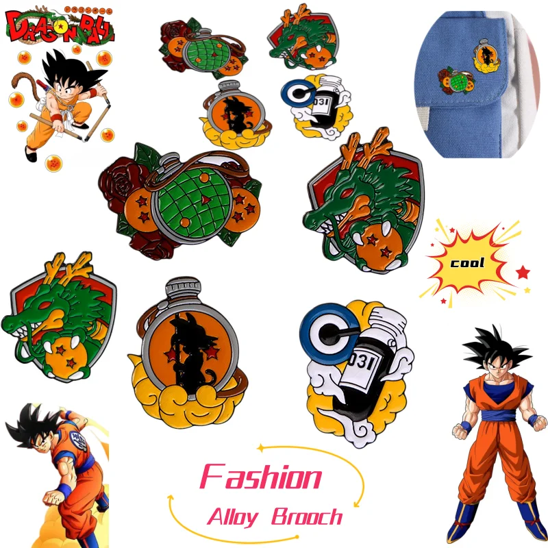 

Dragon Ball Alloy Brooch Cute Fashionable Personalized Cartoon Creative Kawaii Simple Durable Pin Gift for Friend's Birthday