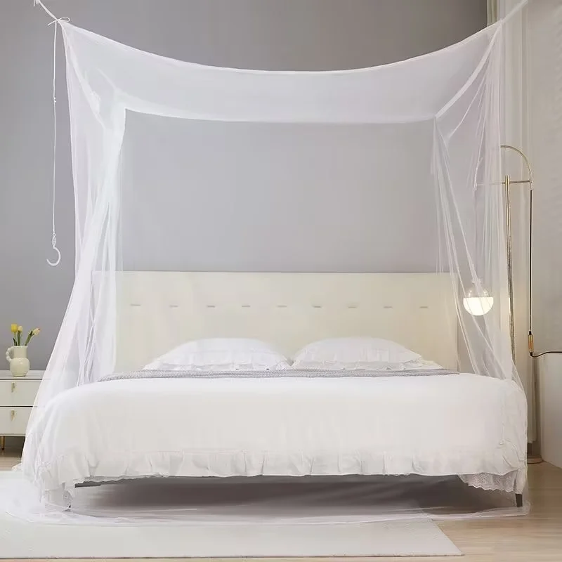 Verschlüsseltes, einzelnes Moskitonetz, tragbares Bettüberdachung, Insektenschutz, Fliegenschutz für Schlafzimmer, Studentenwohnheim, Camping, einfache Installation. – Detail 8