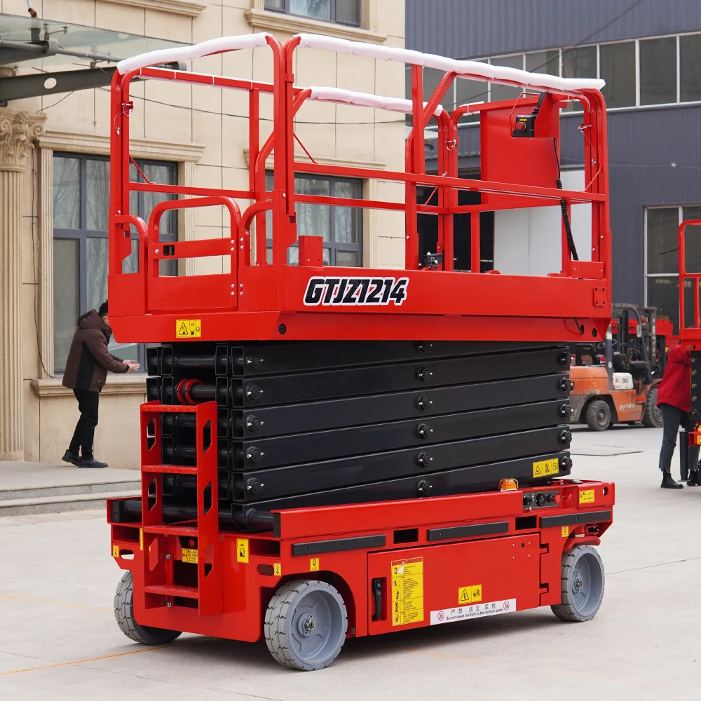 New Mobile Manual 4m-18m Hydraulic Electric Scissor Lift Table Work Platform Construction Lifters Scaffolds