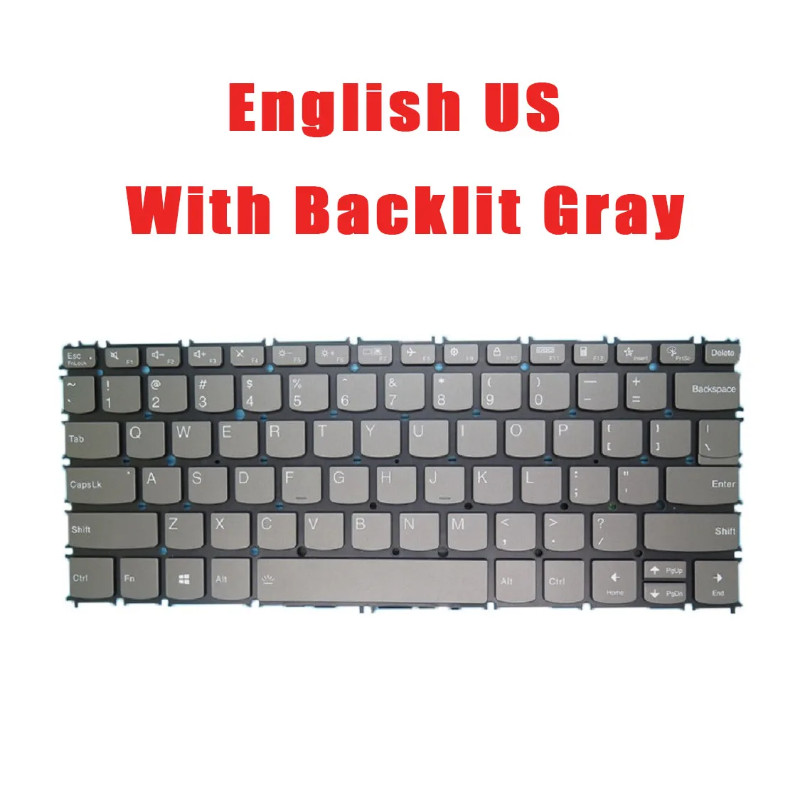 Laptop Keyboard For Lenovo For Ideapad For Yoga For Slim 7-13ACN05 7-13ITL05 7 Carbon 13ITL5 English US With Backlit Gray White