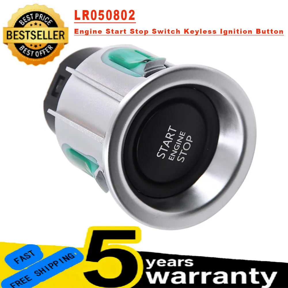 LR050802 LR011897 AH4214C376BB For Range Rover L322 Engine Start Stop Switch Keyless Ignition Button