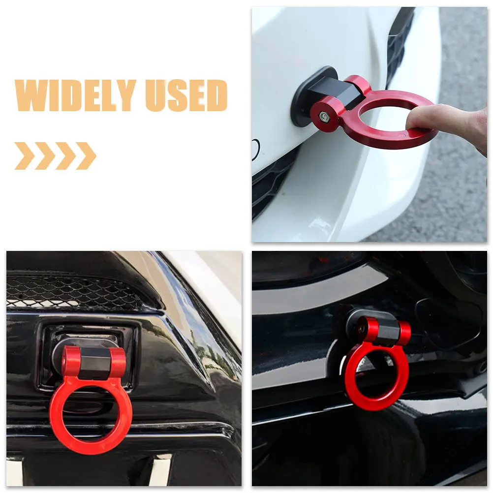 

2Pcs Decorative Trailer Tow Hook for Car Universal Fit Stylish ABS Vehicle Modification Easy Install Compatible with Most Models
