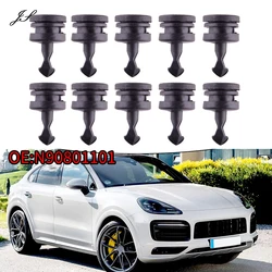 10Pcs Engine Compartment Cover Plate Screw Clips 955-572-710-00 For Porsche For  For VW Volkswagen 2003-2006 2008-2010 Cayenne