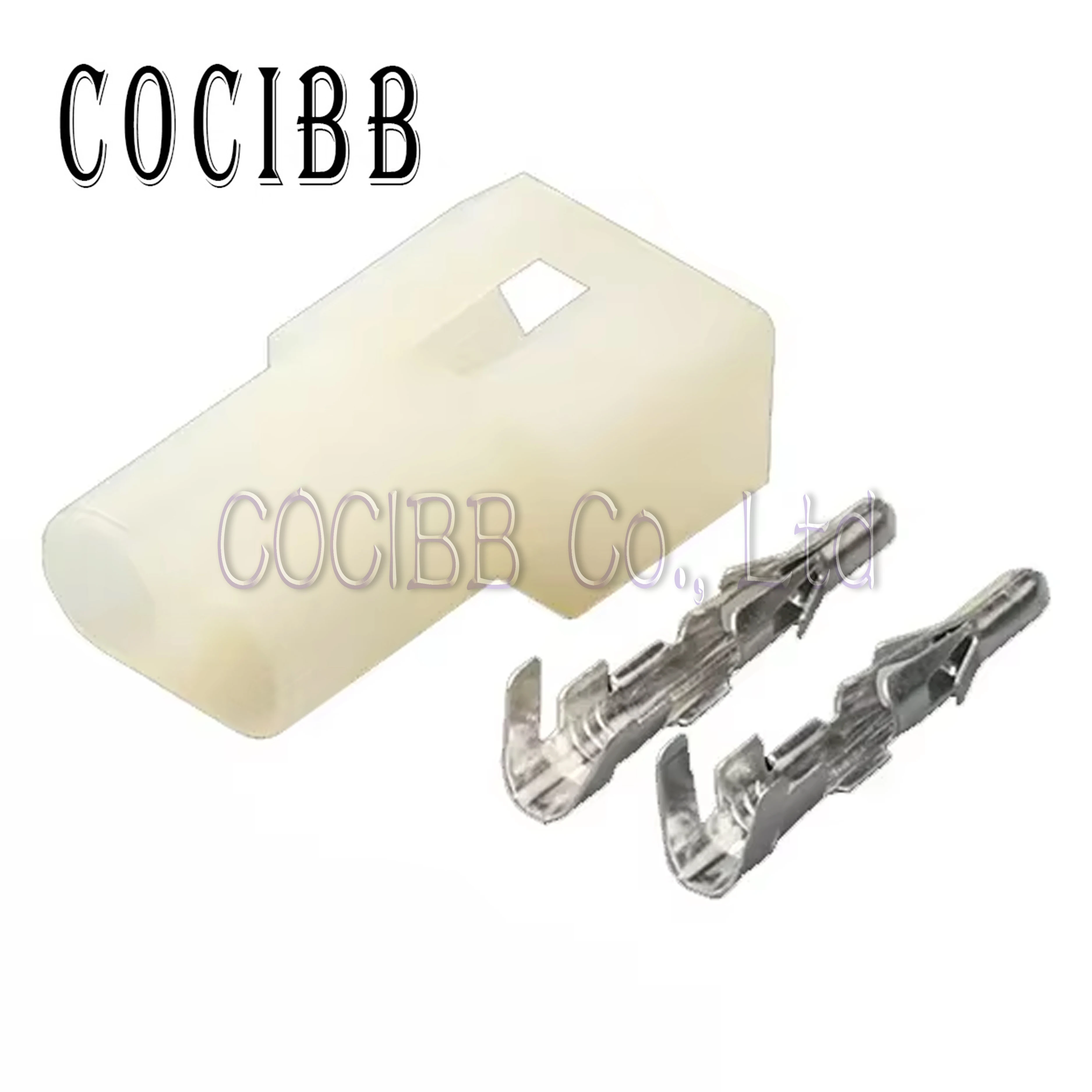 

1 Set 2 Pin Car Headlight Male Female Butt Socket Riveted Plug Auto Wire Harness Electrical Cable Connector