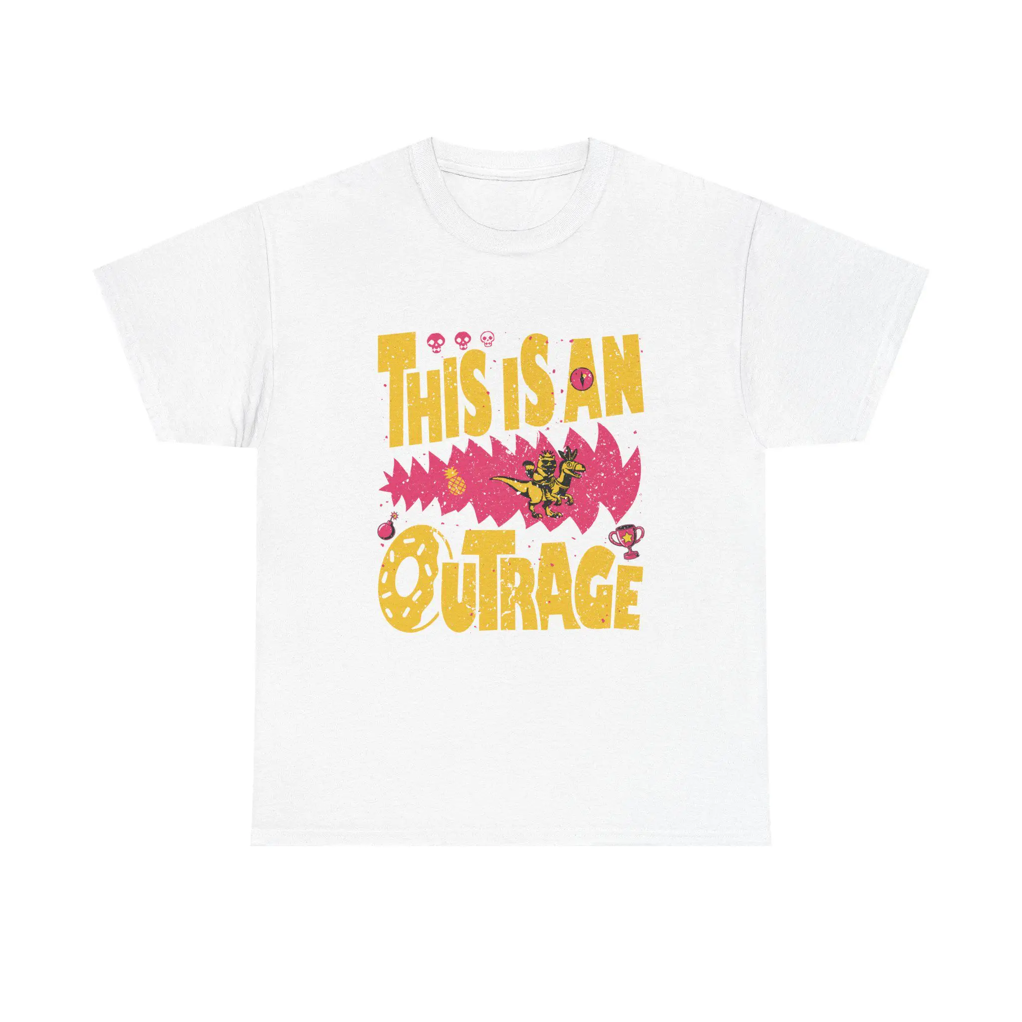 Dungeon Crawler Carl This Is An Outrage T-shirt Goddamnit Donut 2026 Summer Men Women Cotton Oversized T-shirt Streetwear Y2K