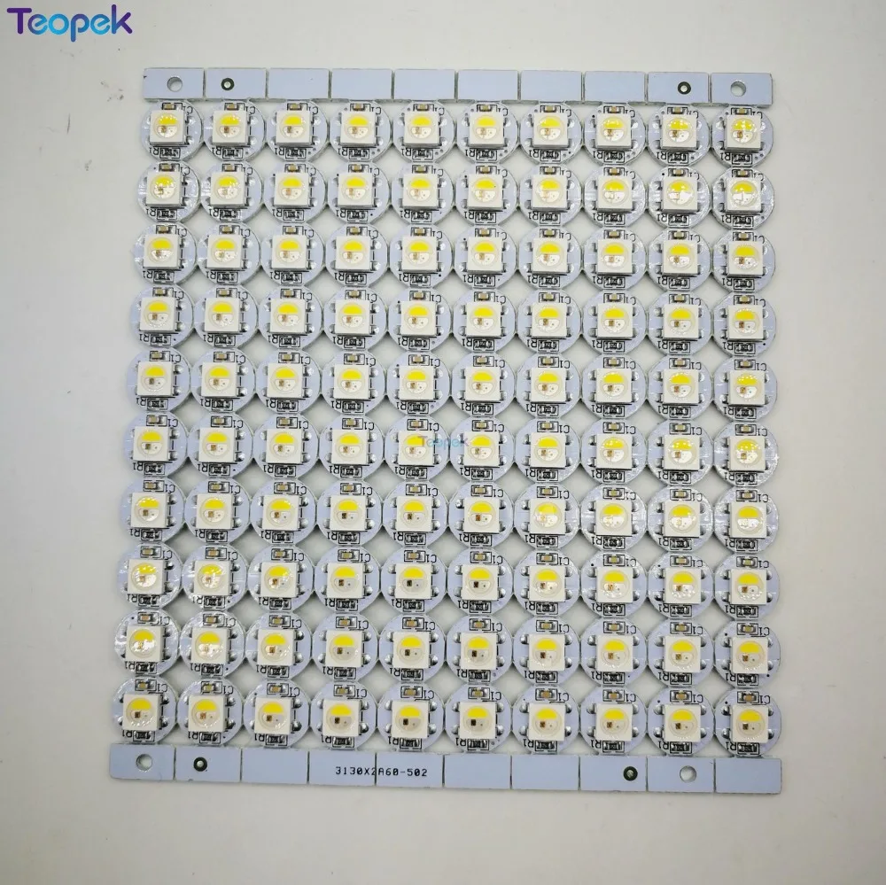 Sk6812 rgbw 5050 individualmente endereçável digital led chip pixel (rgb + branco/quente/natureza) 5v mini placa pcb (10mm * 3mm) dissipador de calor