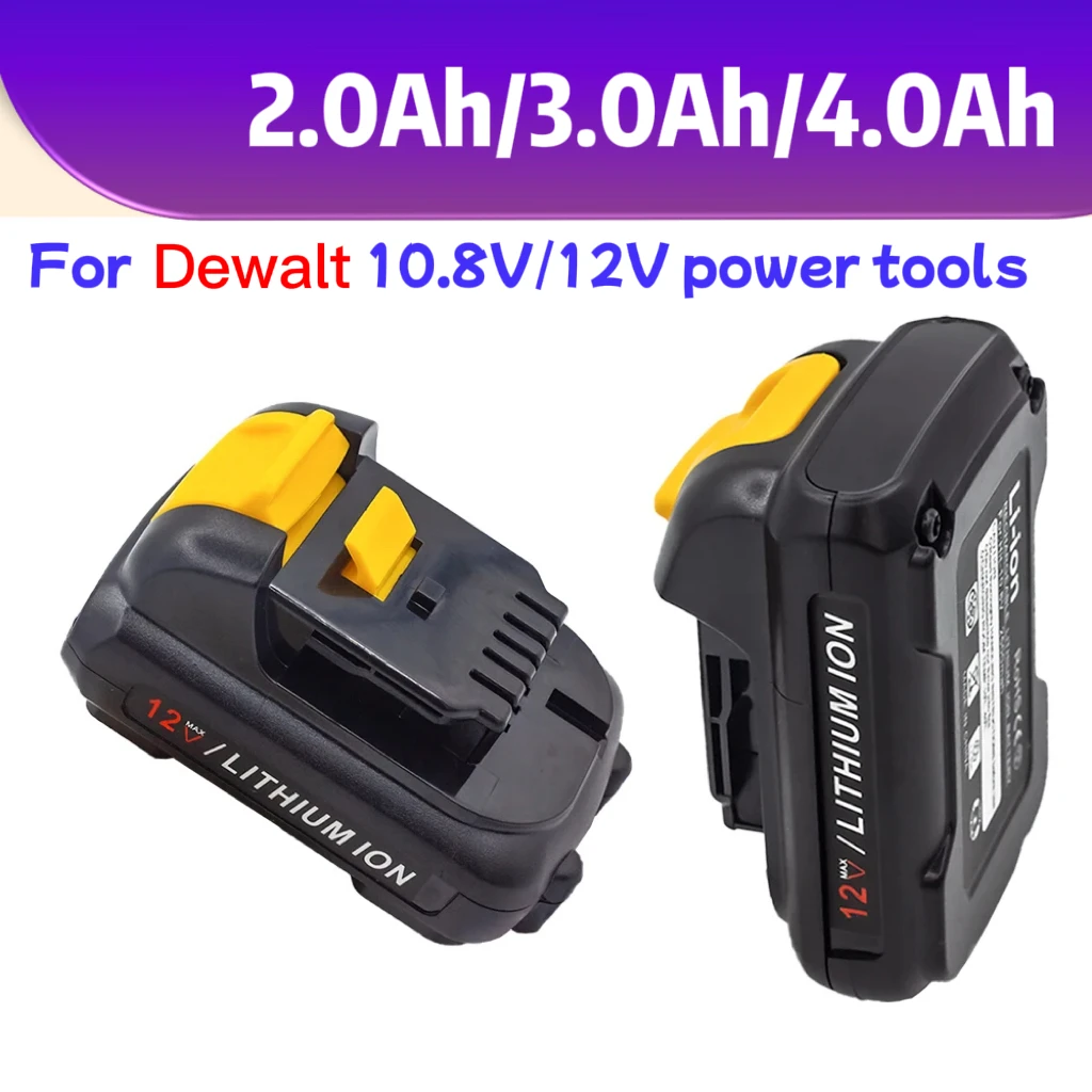 

Аккумулятор для электроинструментов DEWALT 10,8 В/12 В 2/3 Ач для DCB120 DCB122 DCB124 DCB125 DCB121 10,8 В DCB100 DCB101 DCB119, литий-ионный аккумулятор
