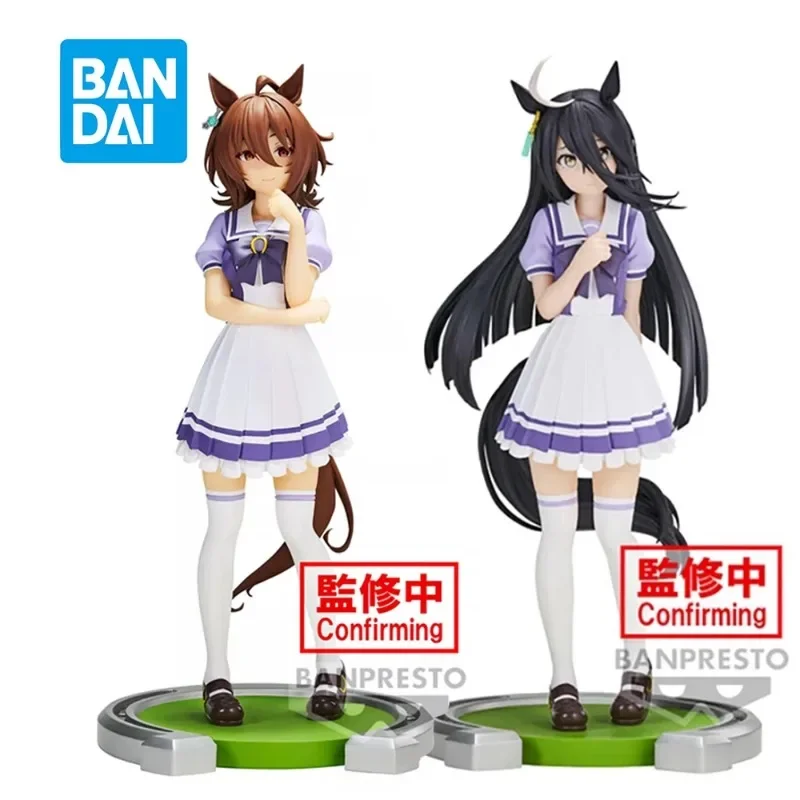 Original Bandai Uma Musume: Pretty Derby Manhattan Cafe Agnes Tachyon Collect Ornaments Figure Model Toys Birthday Gift 17cm