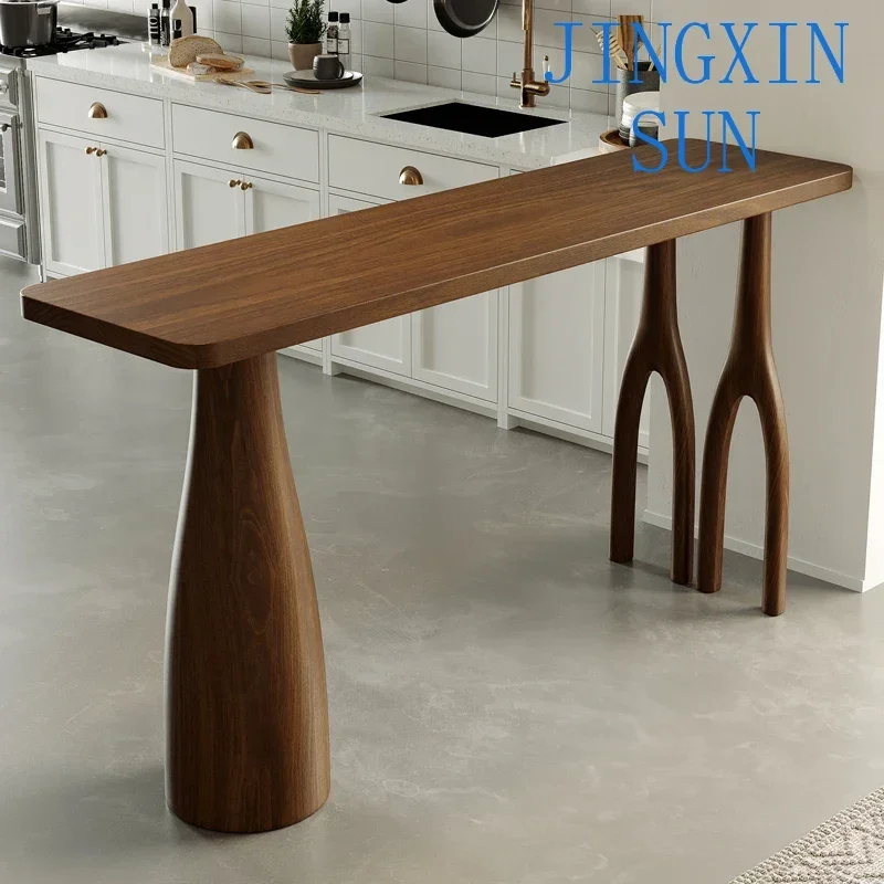 South American walnut bar table and chair combination living room partition table leisure work table household