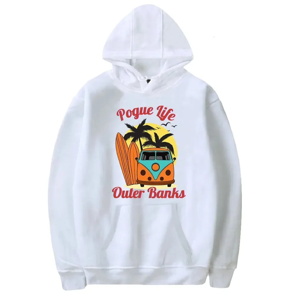 Outer banks hoodies cartoon funny casual sweater men women autumn oversized hoodies hip hop pullovers banks season 2 clothes