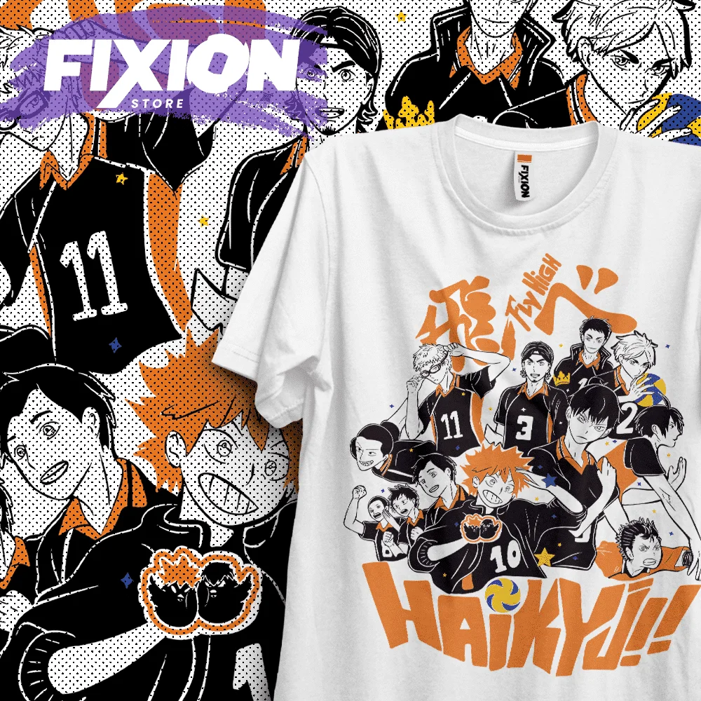 

Haikyu! SKarasuno Anime T Shirt Manga Gift For Anime Lover All Size Cotton