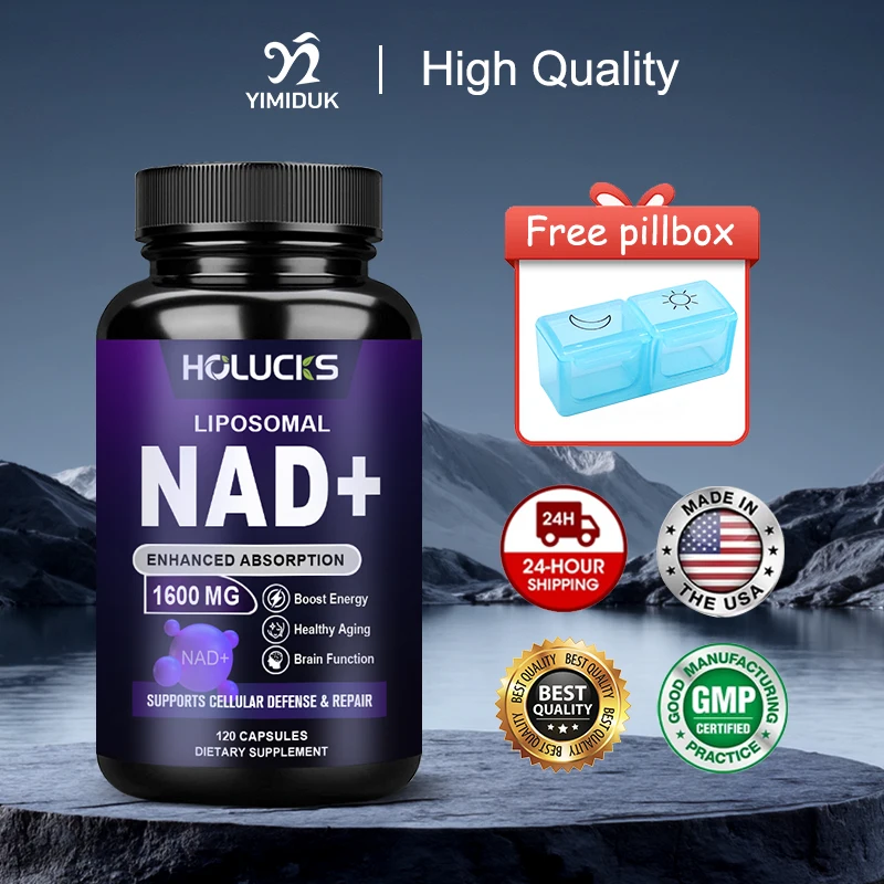

Advanced NAD+ 1600mg Capsules, Support Neurotransmitters, Memory & Mental Performance, Cognitive Clarity, Boosts Metabolism