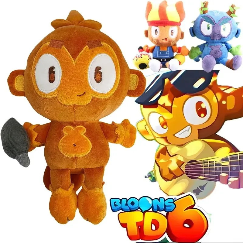 

Плюшевые игрушки Dart Monkeys Game Bloons TD 6, мягкие куклы, мультфильм Gwendolin Obyn Greenfoot, плюшевая фигурка, детские фанаты, рождественские подарки