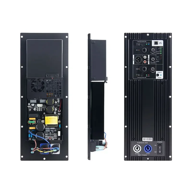 MD 800-Watt DSP 2-Channel Power Amplifier Module Professional Class D Speaker Plate Board For Active Subwoofer 1000W Output