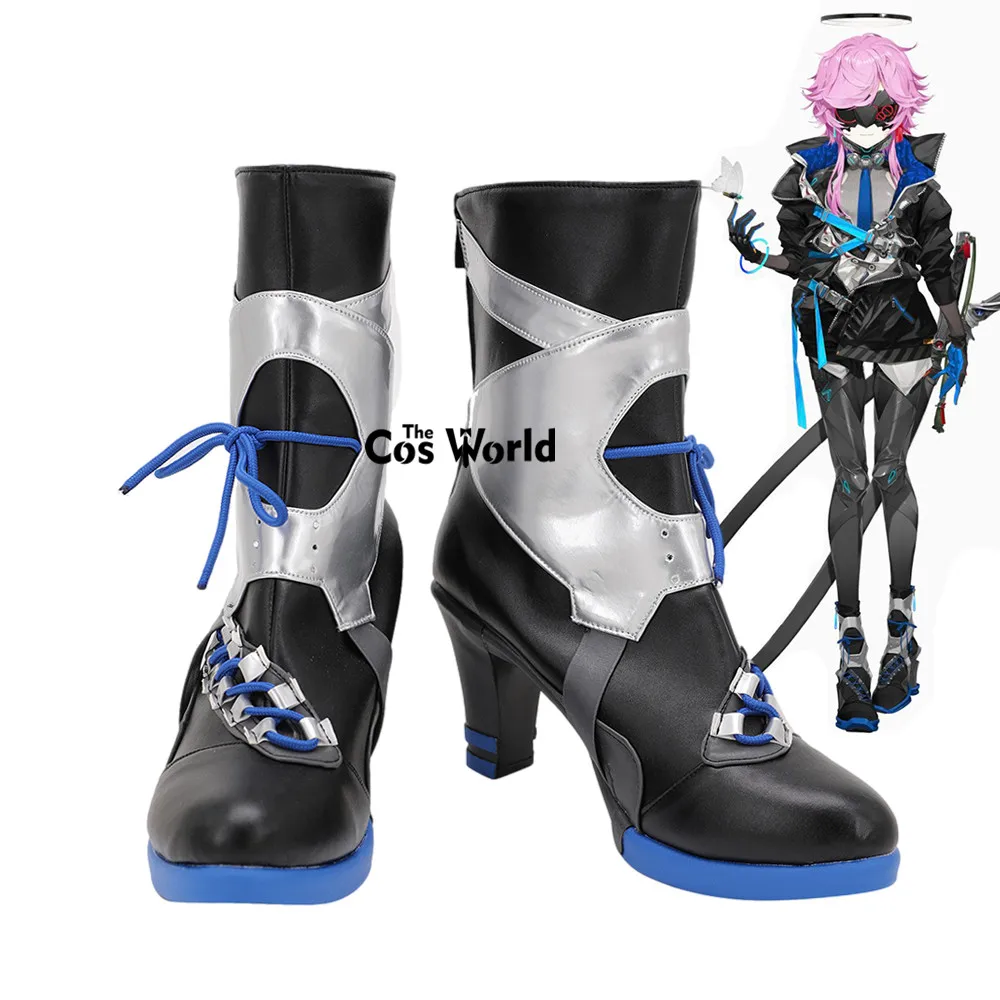 

Japanese Virtual YouTuber VTuber Yuhi Riri Customize Anime Cosplay High Heels Shoes Boots