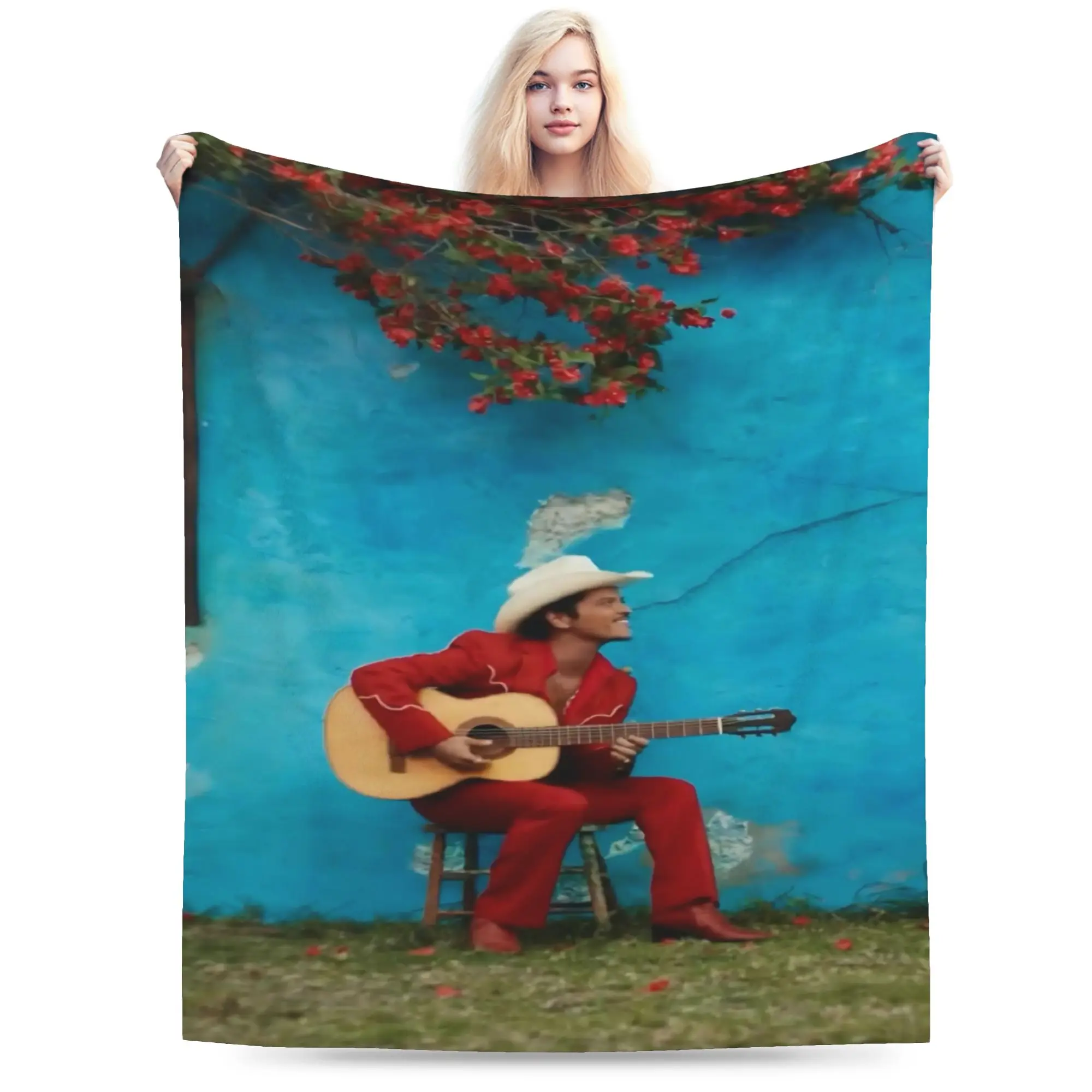New Arrival BrunoS Mars The Romantic Tour  Blankets Ultra-Soft Flannel  Relax Throw Blankets Machine Washable