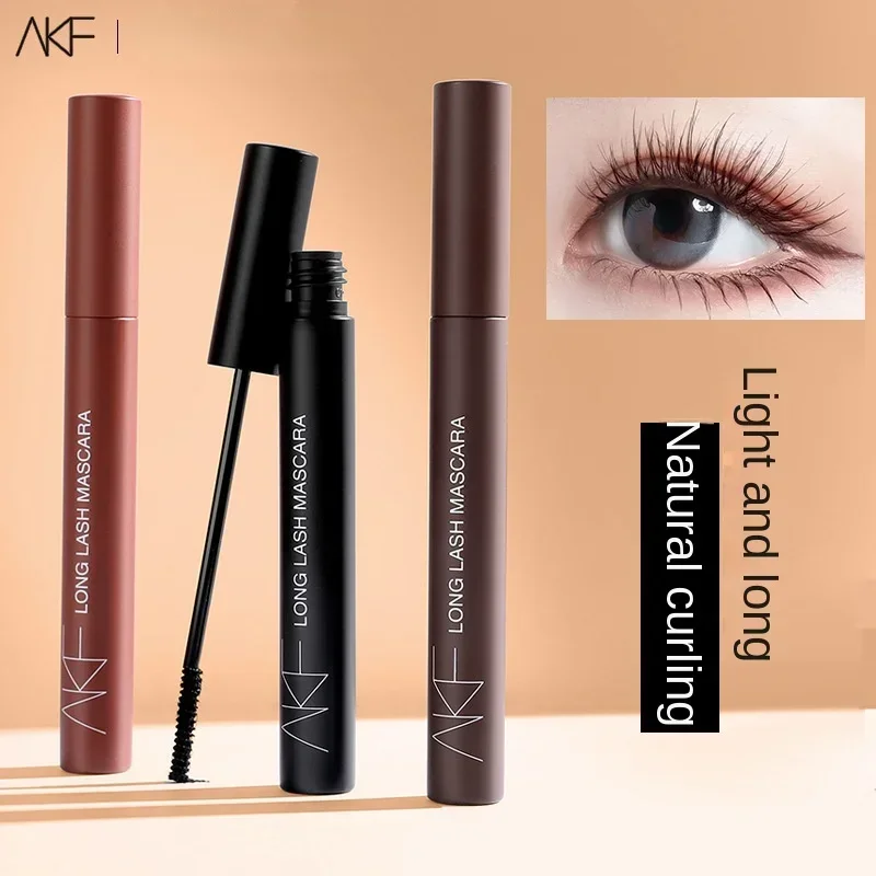 AKF-Mascara imperméable à l'eau pour femme, accessoire de maquillage, naturel, allongeant, optique, bouclage, ne tache pas, produit cosmétique