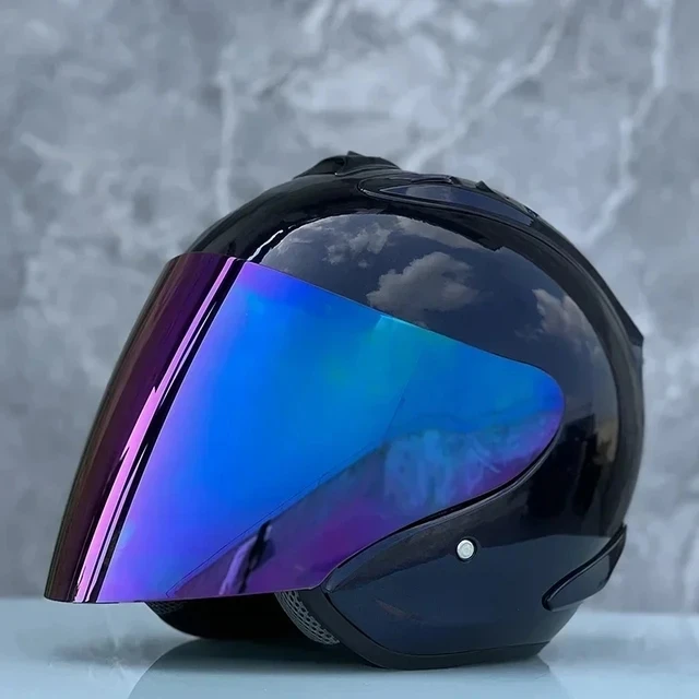 Ram4 Bright Dark Blue Half Helmet Men and Women Motorcycle Off-Road Summer Helmet Downhill Racing Mountain Cross Casco Capacete