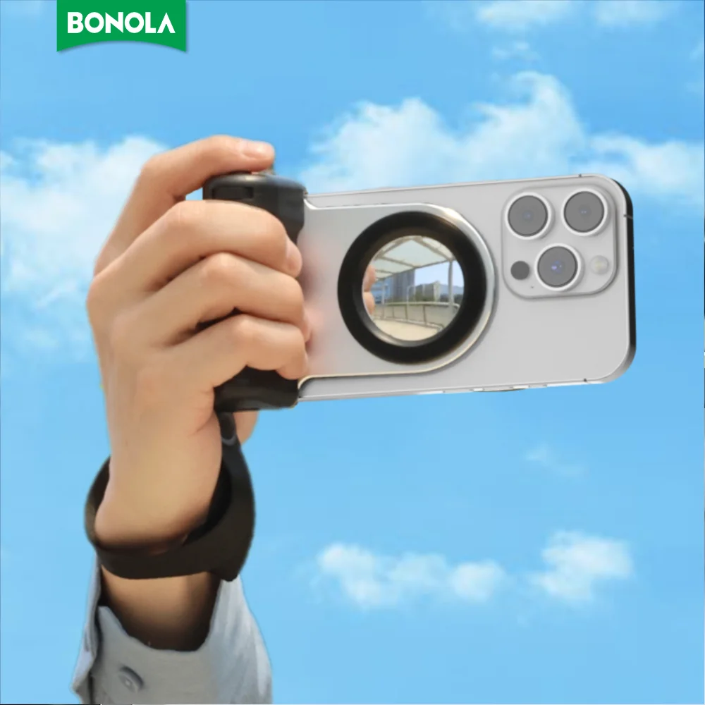 

Bonola Magnetic Snapgrip Wireless Selfie Booster 5000mAh Mobile Power for iPhone/Samsung Universal Phone Outdoor for Vlog