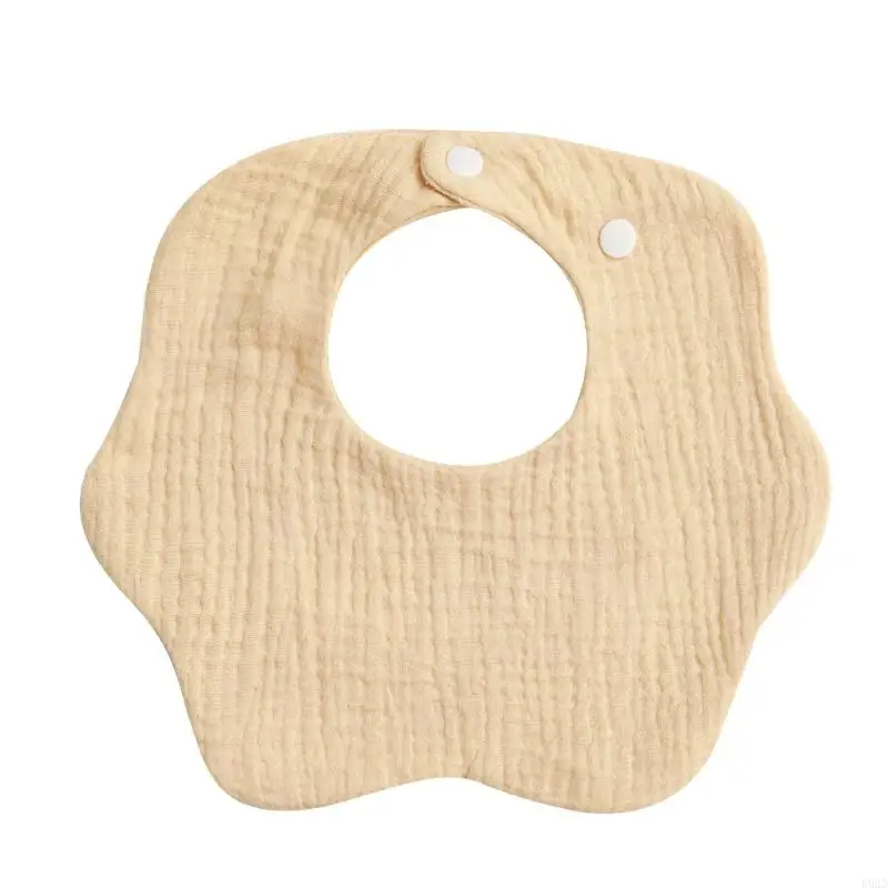 K92D Infant Bibs Cotton Drooling Bibs High Absorb Burp Cloth Baby Feeding Essential