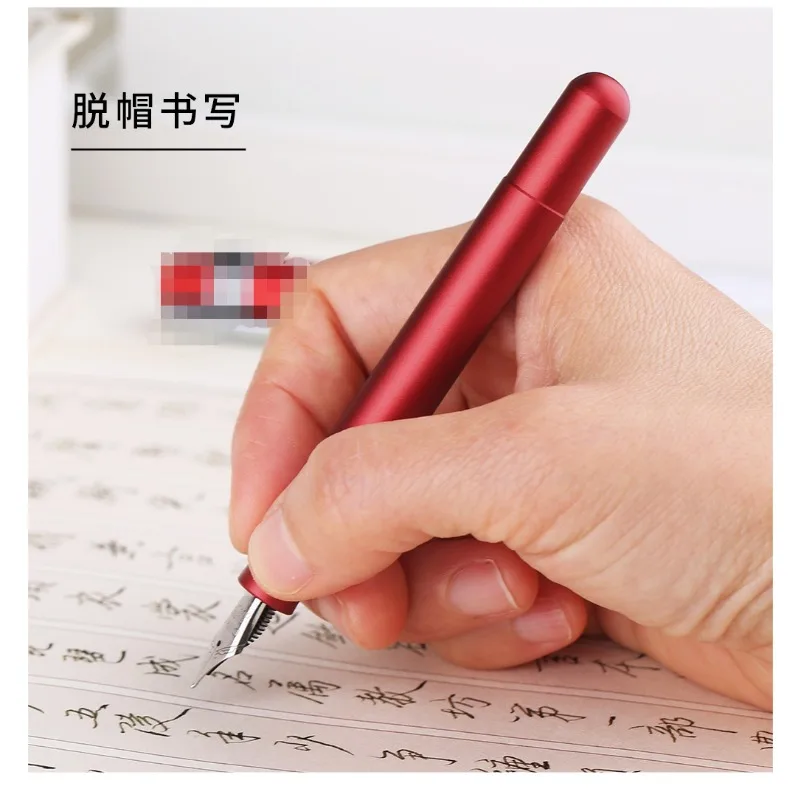 MAJOHN Alpha Lightweight Aluminum Alloy Hand Account Expert Travel Short Pen Pocket Pen Ultra Fine EF F Small Art Tip