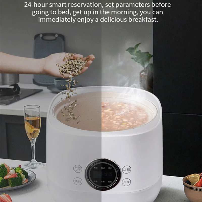 220v Smart Touch Reiskocher 2l Mini multifunktion ale Antihaft-Pfannen schnell kochende Suppe Reiskocher Küche Haushalts geräte