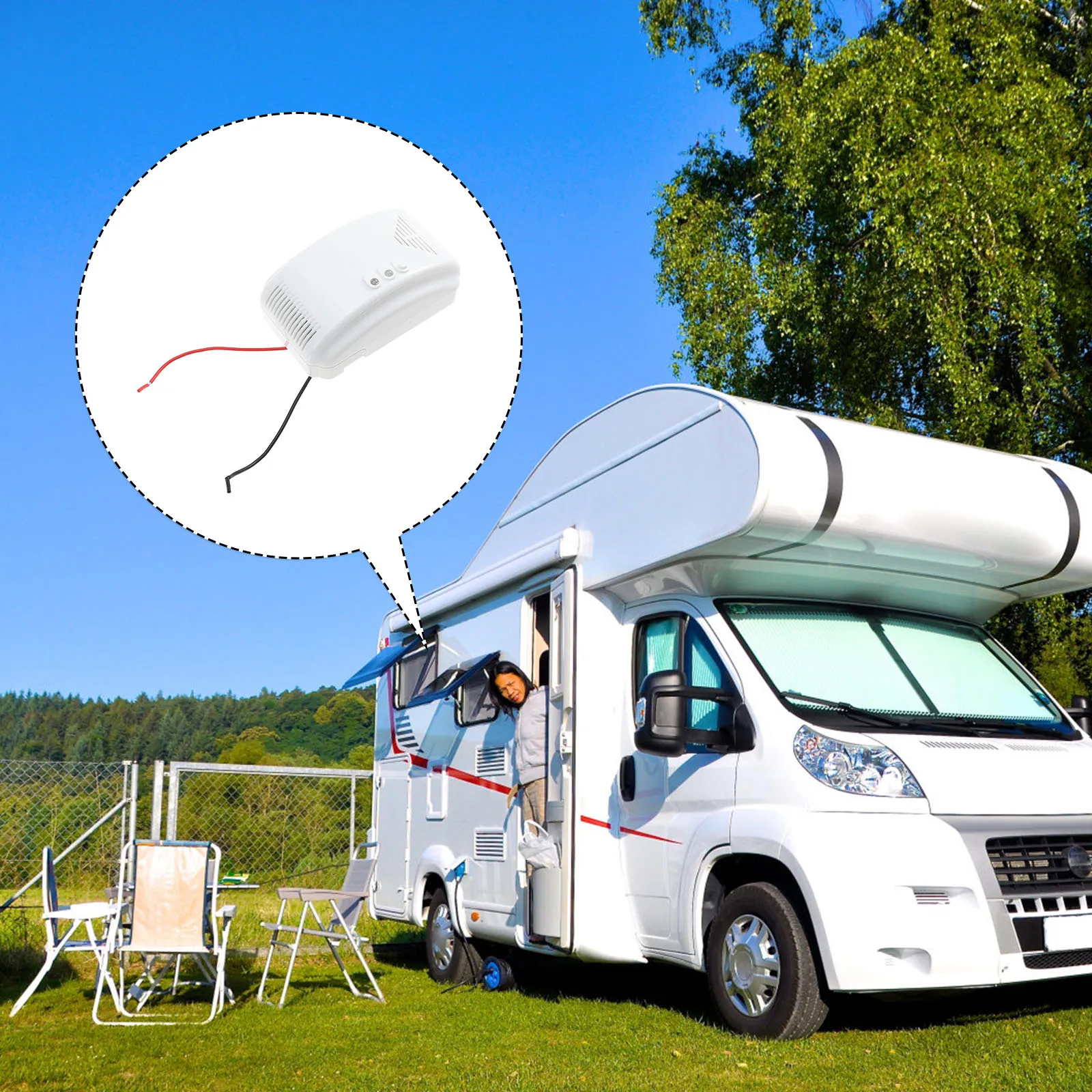 Gas Leak 85db Alarm for Van RV Yacht ABS Material Gas Sensor Detection Device Monitor Safety