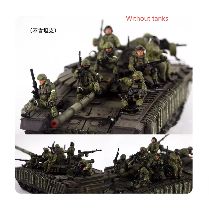 

1:72 Scale Resin Material Russia's Armored Vehicle 8 Soldiers Suitable For Tank Helicopter Scenes Collectible Decorative Display