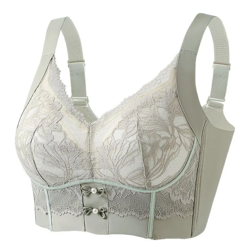 

Women's Push Up Bralette Wireless Bras - 5cm Natural Lift, Seamless Lace Plus Size (L-6XL), No Underwire Comfort