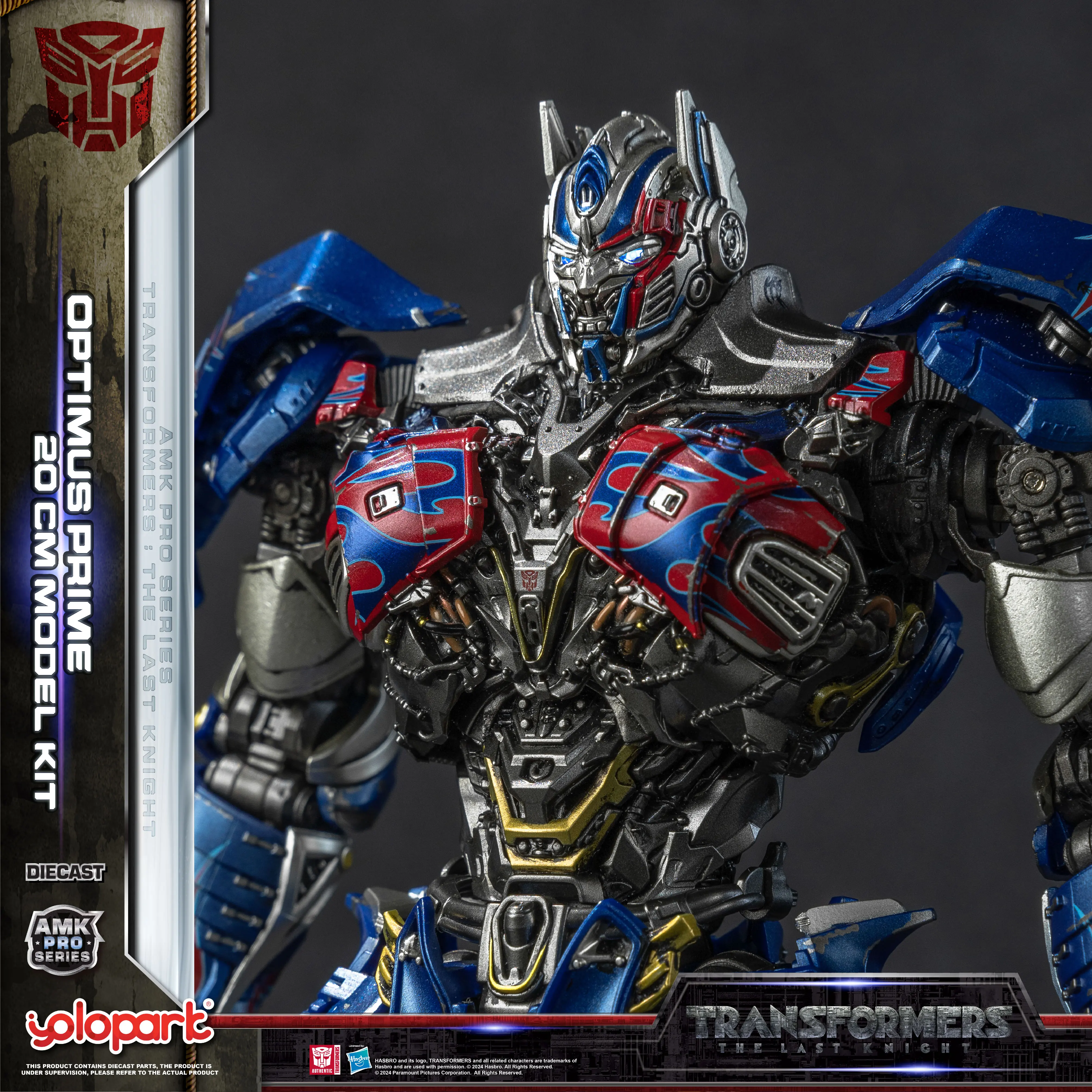 

In stock YOLOPARK Transformers: The Last Knight AMK PRO Series 20cm Optimus Prime Model Kit Action Figures Toy
