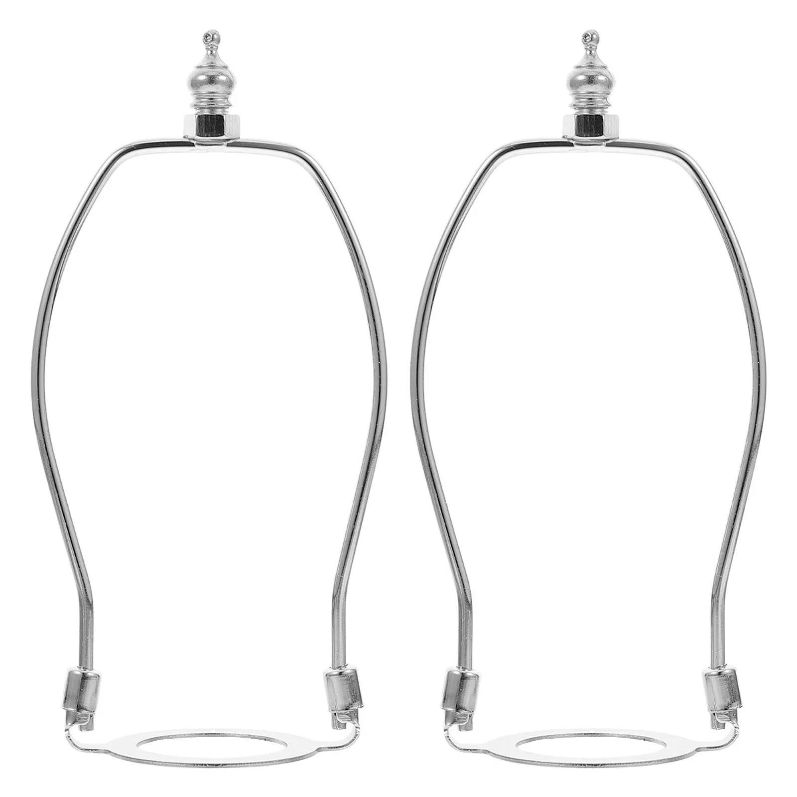 Set di staffe per arpa e paralume da 2 pezzi, telaio di supporto facile da installare per parti di ricambio per riparazione lampada da tavolo fai da te