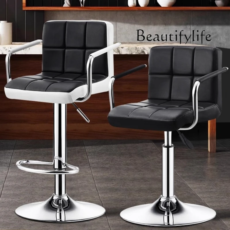 

Pedicure Personalized Bar Stools Nordic Luxury Designer Salon Bar Stools Lounge Comfortable Minimalist Metal Cadeira Furniture