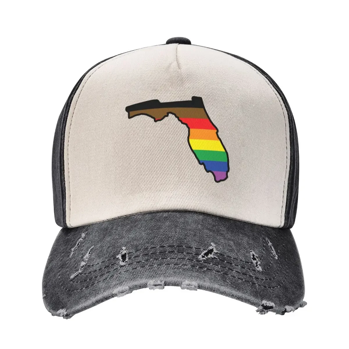 

Florida Pride (Inclusive Rainbow Florida) Бейсбольная кепка из пенопласта для вечеринки, пляжная сумка, бейсболка, новая шляпа, солнцезащитные шляпы для женщин и мужчин