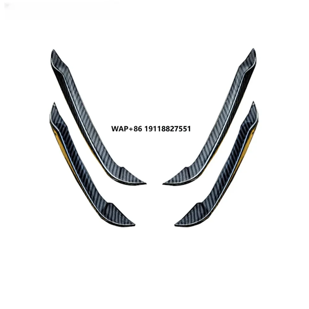 

High Quality Prepreg Dry Carbon Fiber A6 S6 Car Canard for A6 S6 2019-22 Bumper Side Car Canard wings