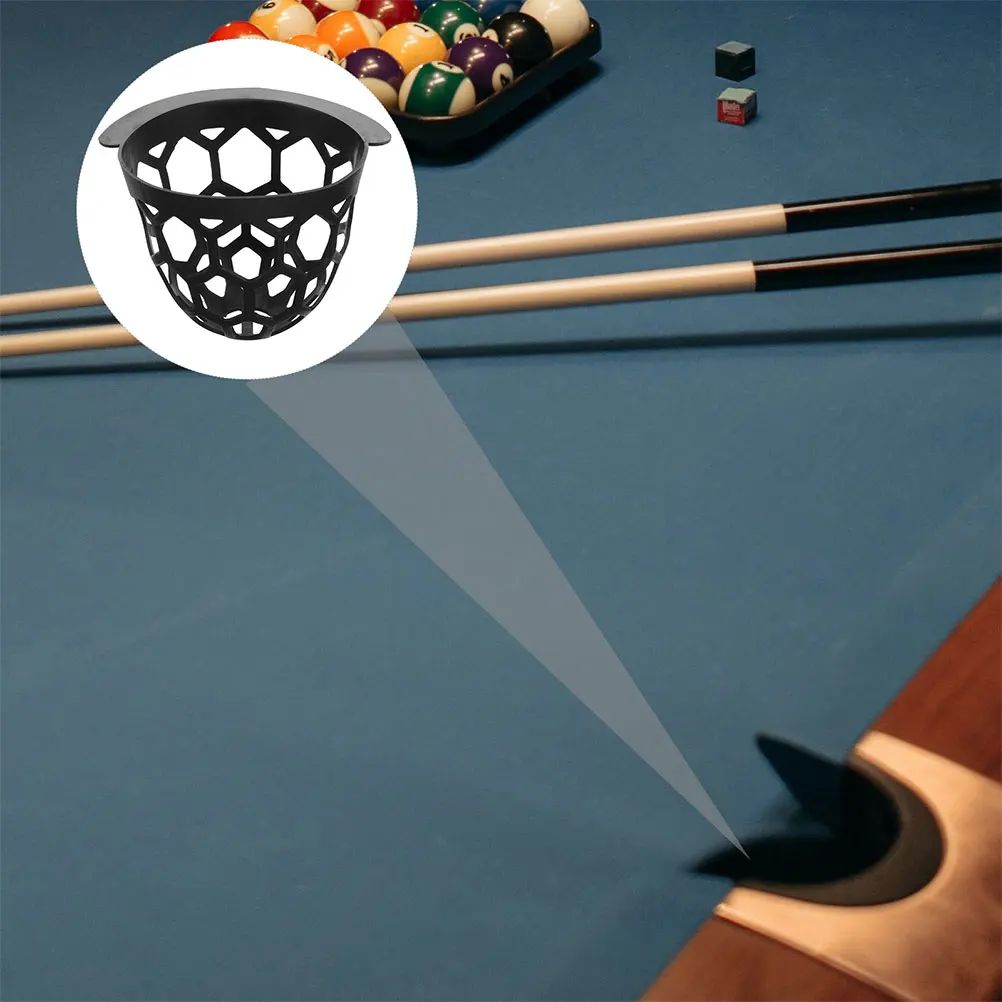 

4pcs Billiard Table Pocket Plastic Drop Ball Pocket For Billiards Storage Net Bag Tpe Durable Liner Compatible With Pool Tables