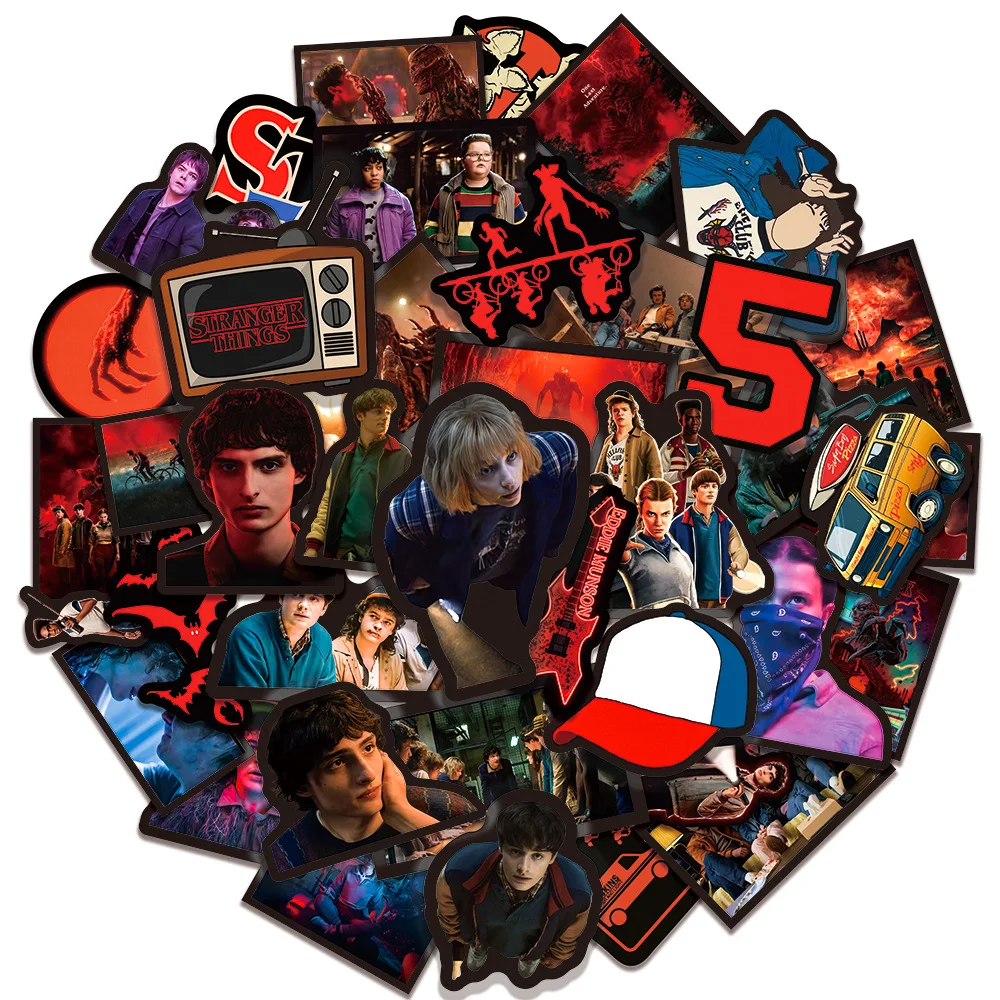 50 قطعة Straykids KPOP الخيال العلمي الإثارة المسلسلات التلفزيونية سكوتر الكمبيوتر المحمول باد كوب ماء الكتابة على الجدران ملصقات هدية للأشياء الغريبة