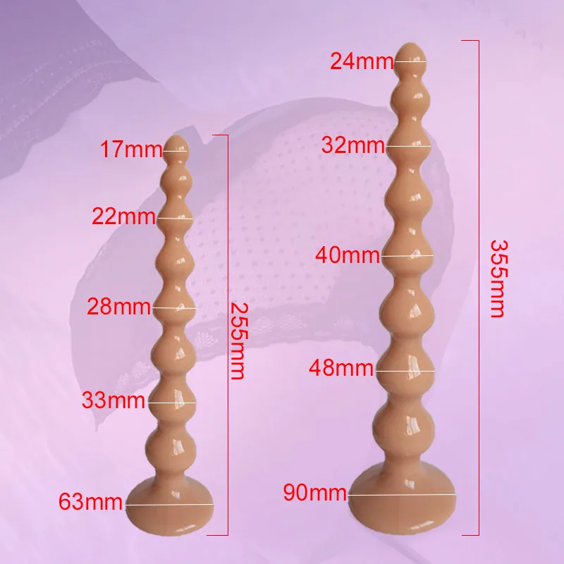 Sex Toys Dildo Anal Long Beads Suction Cup Big Butt Plug Dilator Prostate Massager Husband Erotic Goods For Adults Men Women Gay