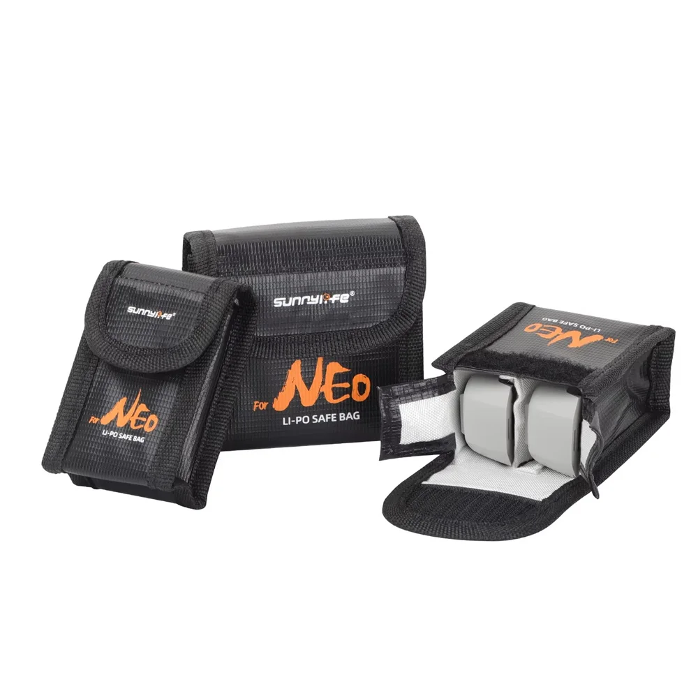Drone Flight Battery Safe Bag for DJI NEO Protective Case Lithium Battery Safe Explosion-proof Bag for Neo Accessories