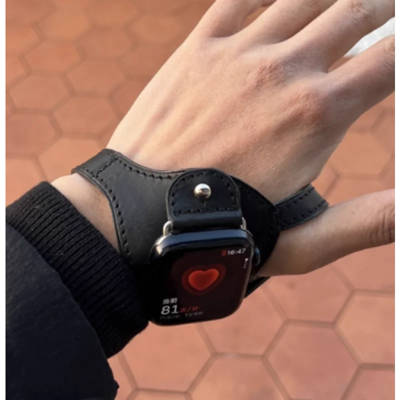 For Outdoor Sports Hand-free Riding Watch with Universal Leather Creative Design