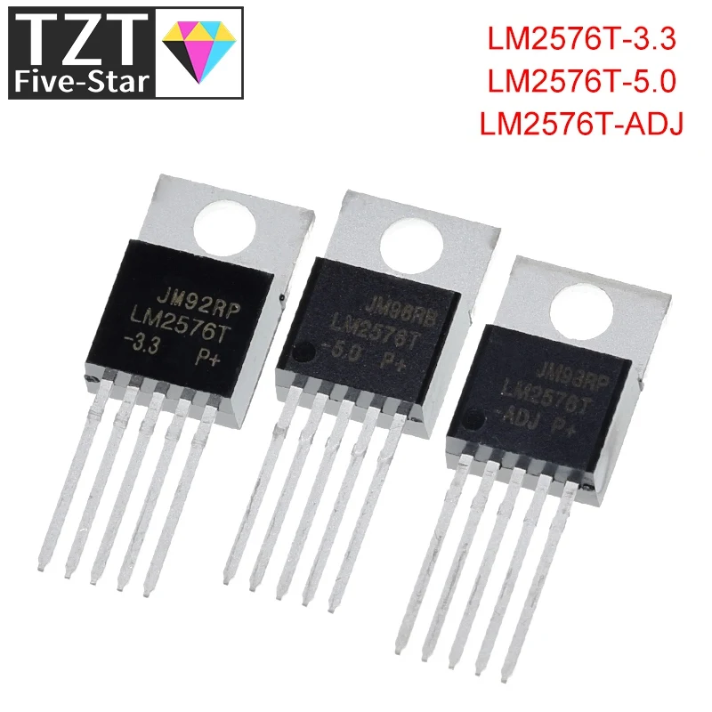 TZT 10PCS LM2576 LM2576T LM2576T-ADJ  LM2576T-3.3 LM2576T-5.0