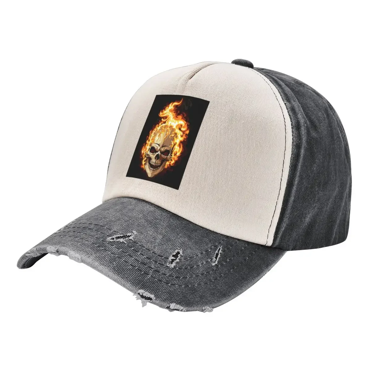 Fire skull Baseball Cap Christmas Hat hard hat Golf Hat Ball Cap Woman Hats Men's